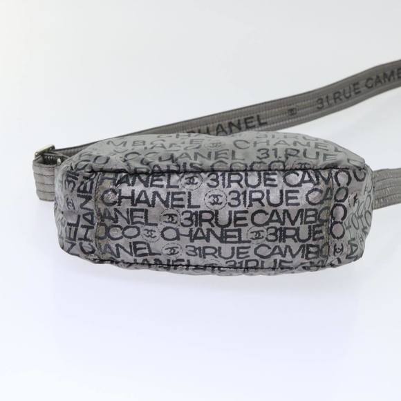 CHANEL Unlimited Shoulder Bag Nylon Silver CC Auth bs7961 - Picture 10 of 16